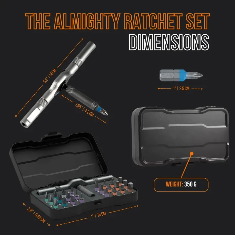 The Almighty Ratchet Wrench™ Set 24 in 1
