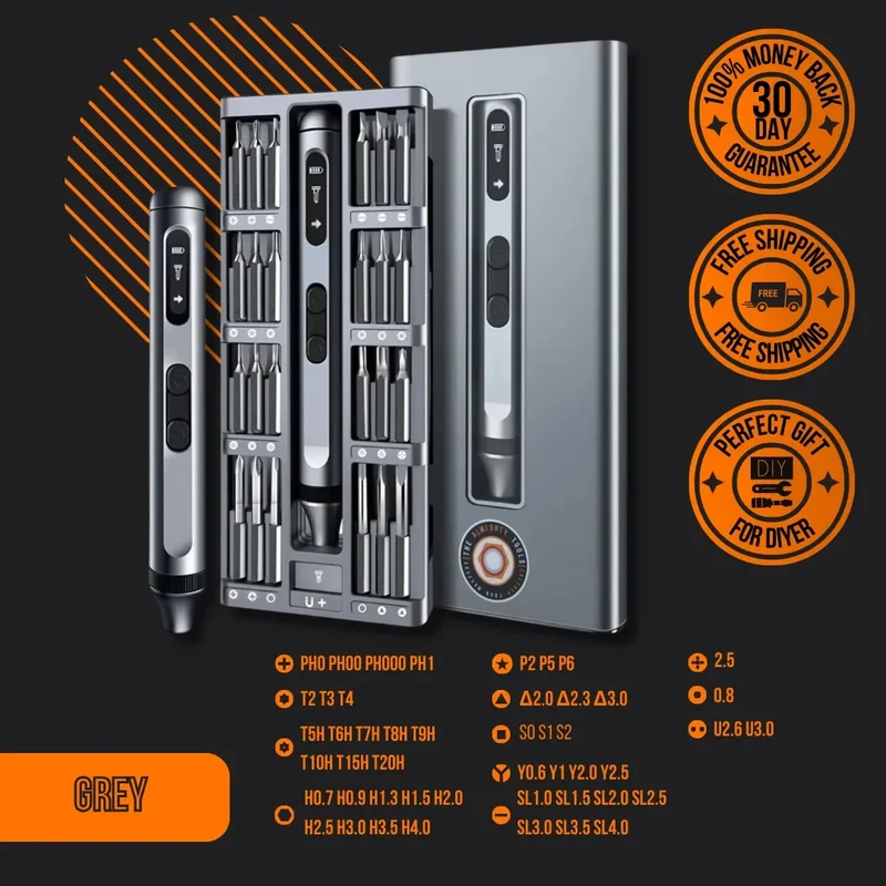 The Almighty Precision Electric Screwdriver 52 in 1™