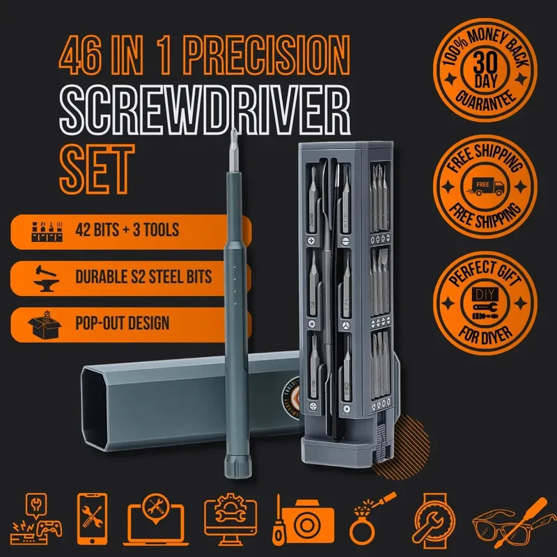 The Almighty Screwdriver Portable Set 46 in 1™