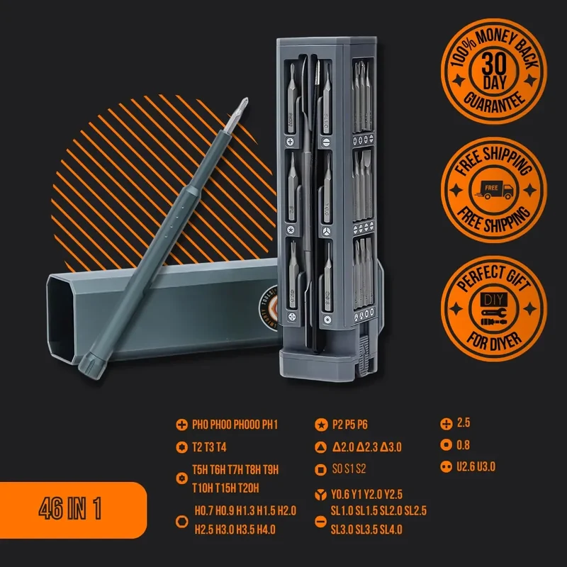 The Almighty Screwdriver Portable Set 46 in 1™