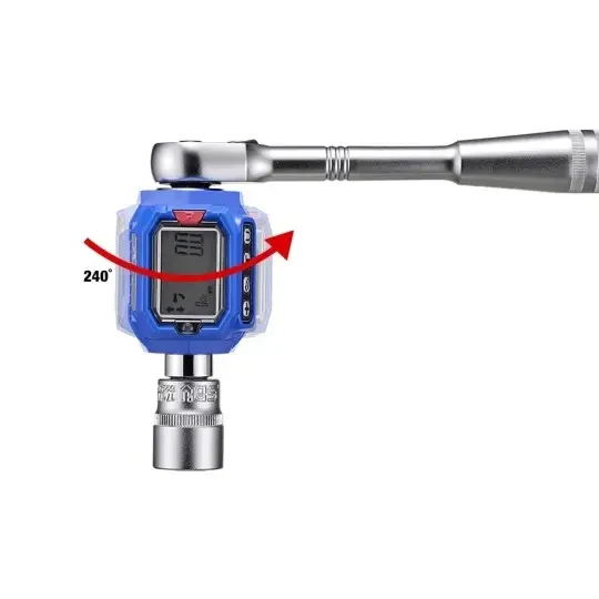 SBV Tools Digital Motorcycle Torque Wrench 3/8 with 1/4 Adapter 1Nm To 205Nm