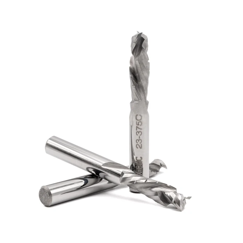 23-375C – 3/8 x 1.25" - Compression Spiral Chip Breaker 2 Flute Carbide End Mill