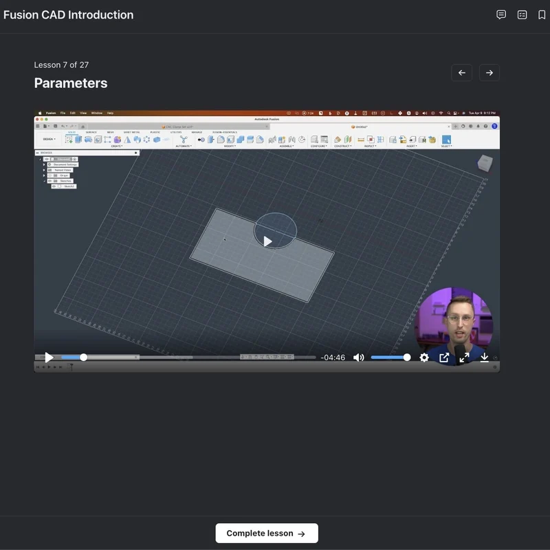 Fusion CAD Introduction Training