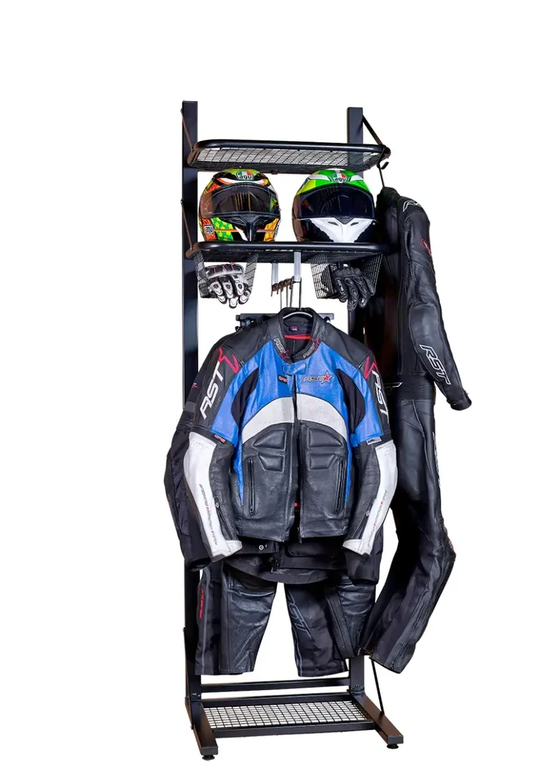 Biker Tidy Single Floor Standing Motorcycle Apparel Storage