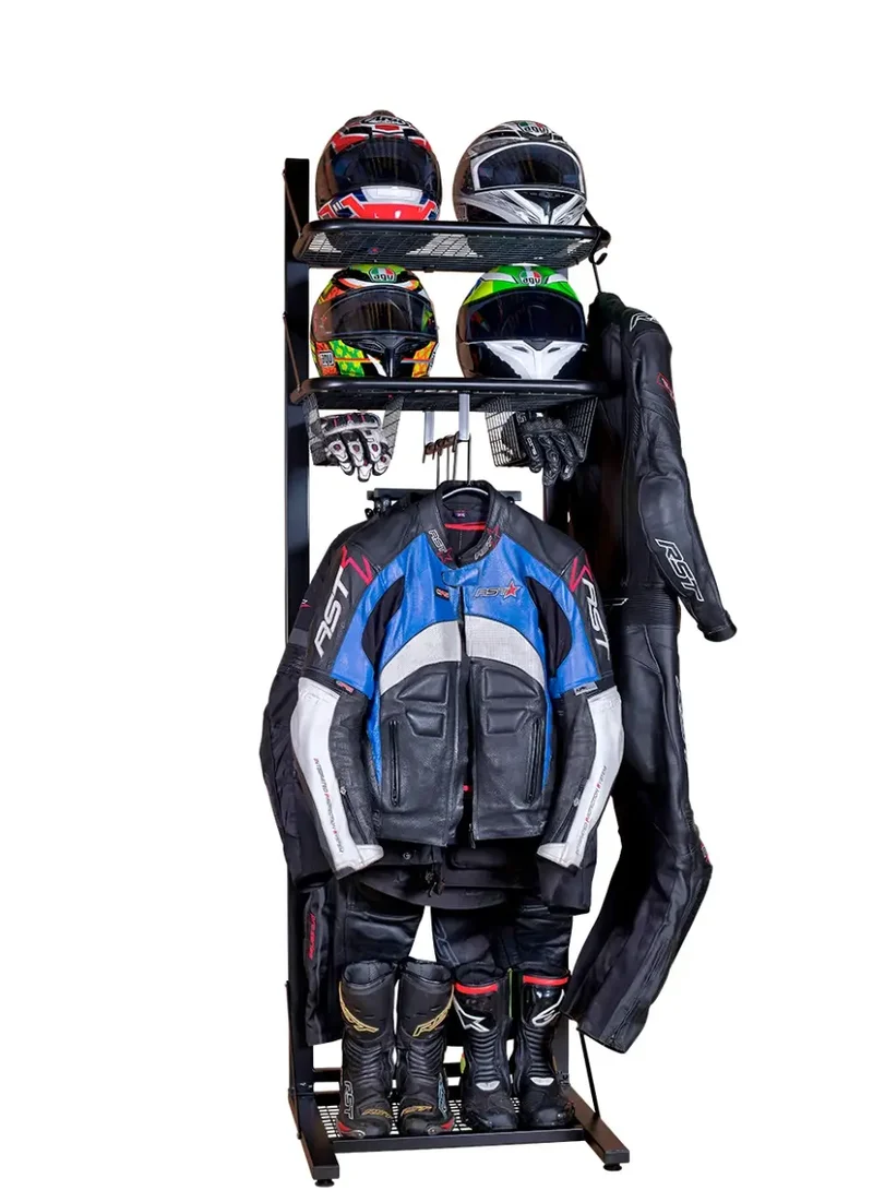 Biker Tidy Single Floor Standing Motorcycle Apparel Storage