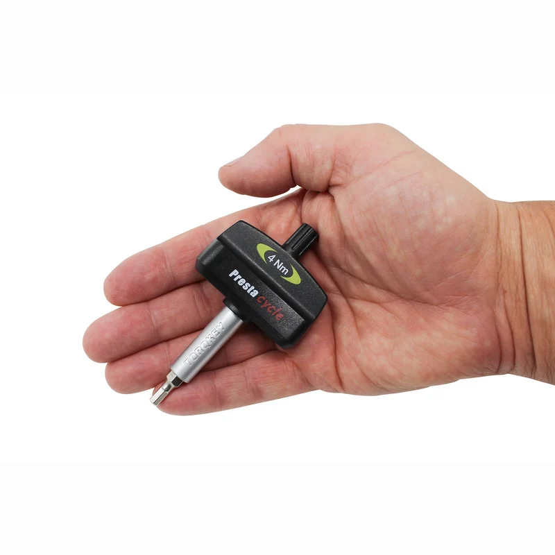 Prestacycle Mini TorqKeys – 3 Nm voreingestelltes Drehmomentwerkzeug mit 6 Bits und Halter