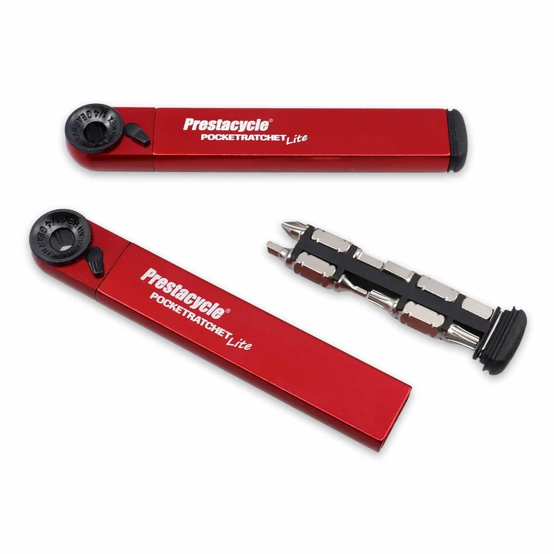 Prestacycle PocketRatchet Lite – Taschen-Multitool mit im Griff aufbewahrten Bits