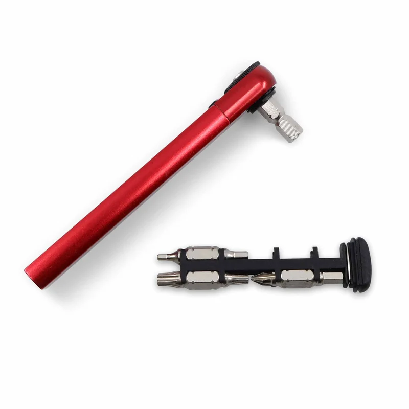 Prestacycle PocketRatchet Lite – Taschen-Multitool mit im Griff aufbewahrten Bits