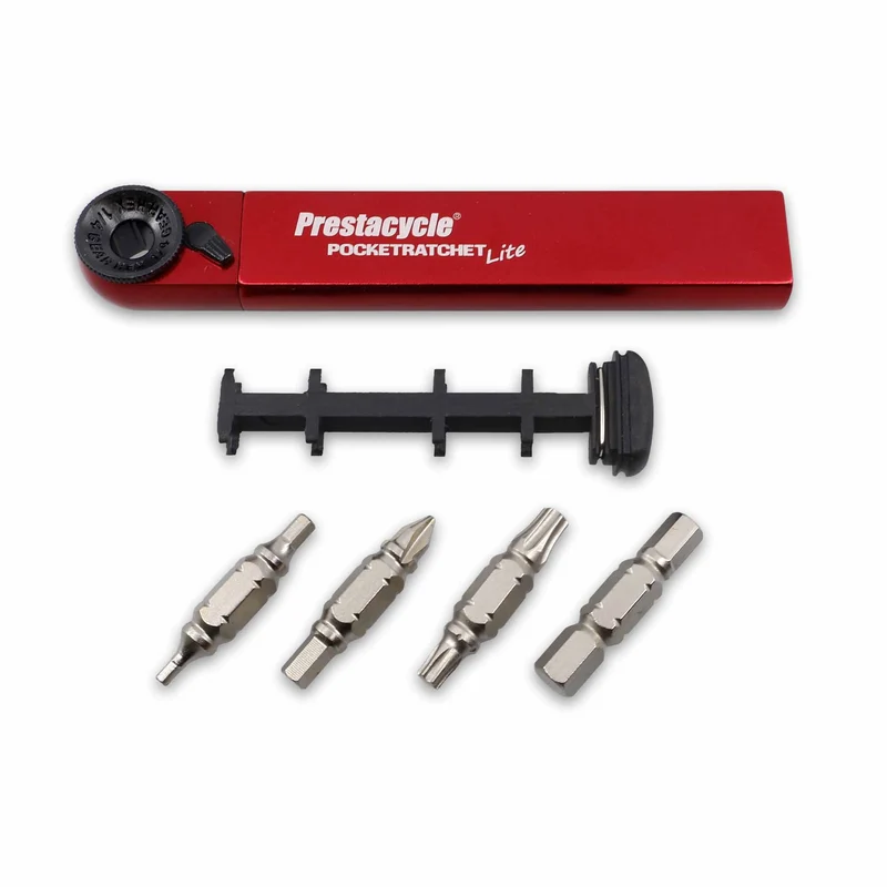 Prestacycle PocketRatchet Lite – Taschen-Multitool mit im Griff aufbewahrten Bits