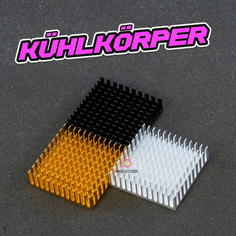 Aluminiumkühlkörper inkl. Transferklebefolie