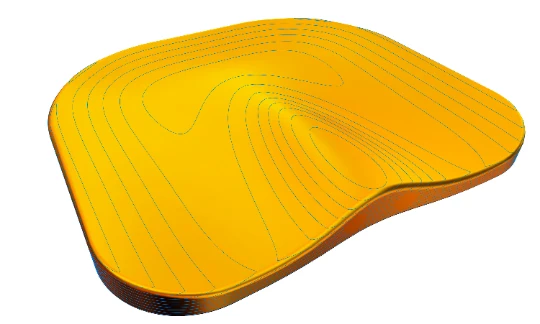 Stool Seat 3D Model - VCarve