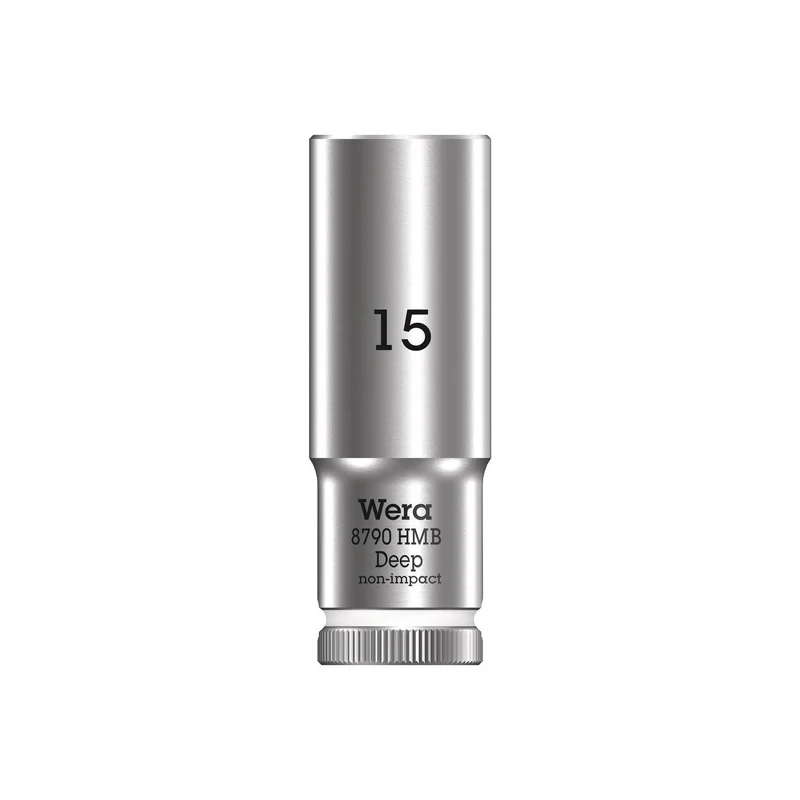 Wera 8790 HMB 15mm Deep Socket - 3/8" drive
