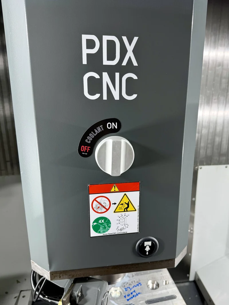 Haas CNC Flood Coolant Control Decal