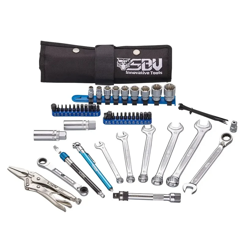 SBV Tools Basic Adventure Motorcycle Tool Kit Universal