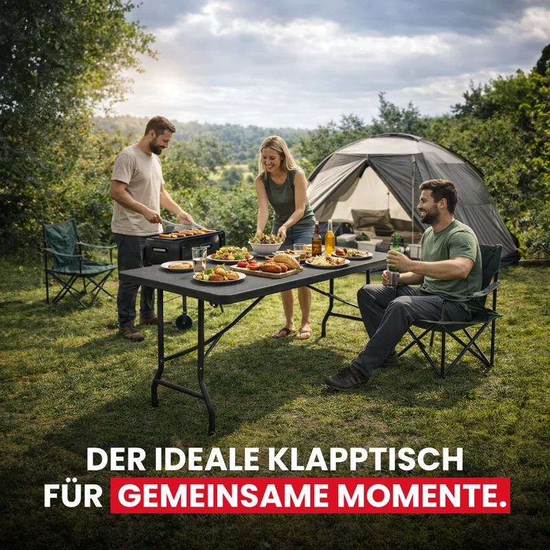 Klapptisch aus Kunststoff