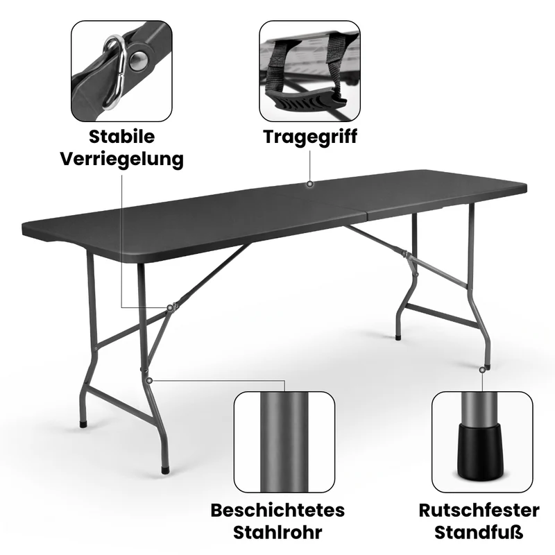 Klapptisch aus Kunststoff