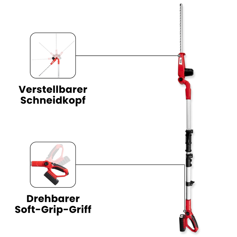 XXL 20V Li-Ionen Akku-Heckenschere