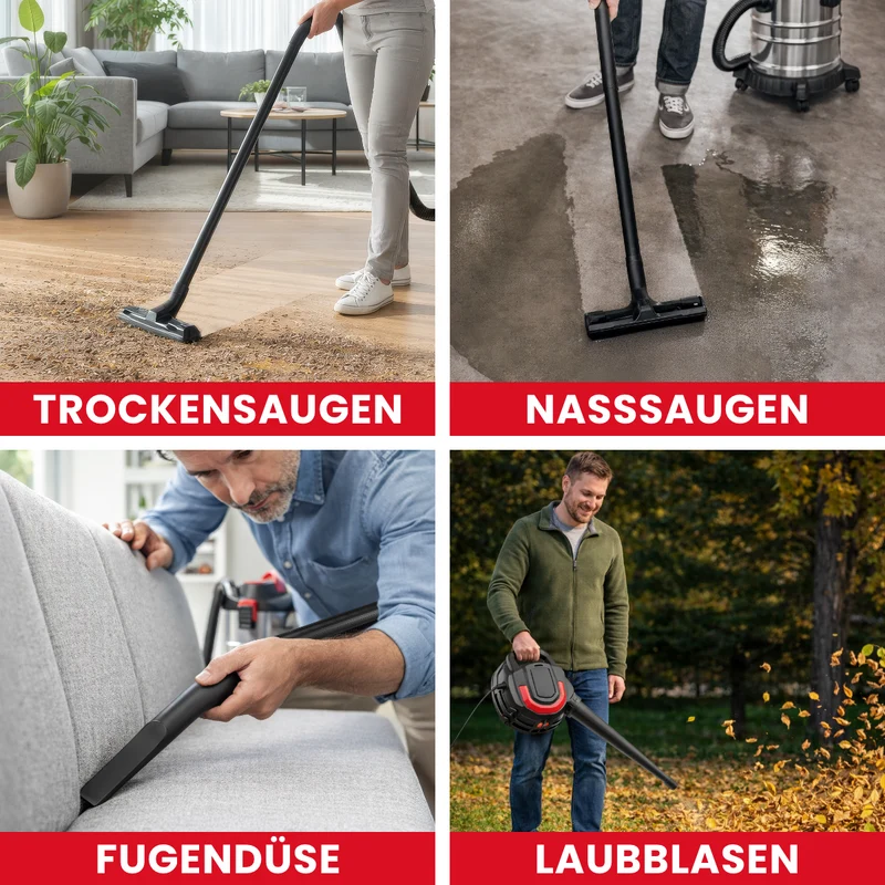 Nass-/Trockensauger und Bläser 1200 W