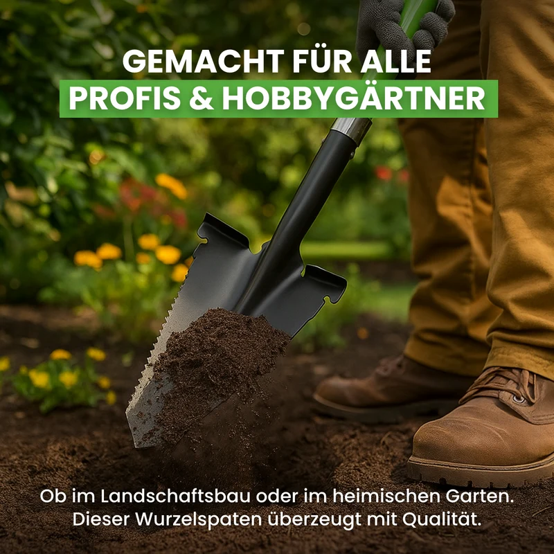 Wurzelspaten aus Carbonstahl
