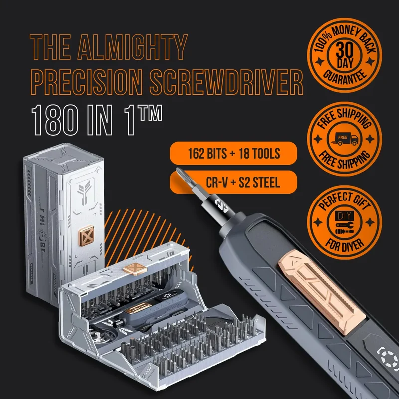 The Almighty Screwdriver Set 180 in 1™