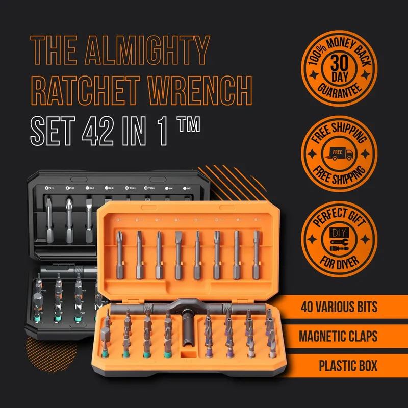 The Almighty Ratchet Wrench™ Set 42 in 1