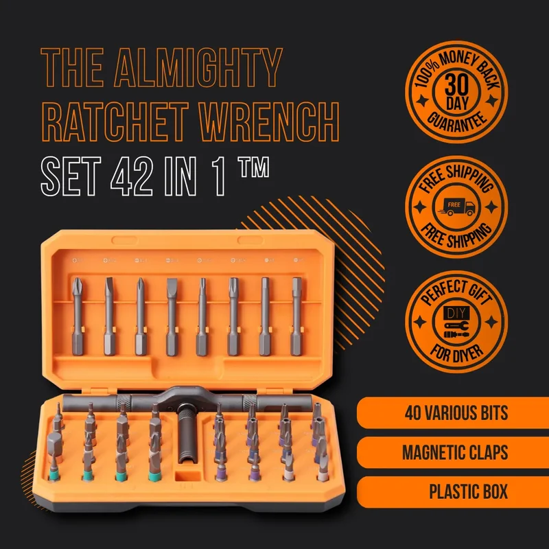 The Almighty Ratchet Wrench™ Set 42 in 1