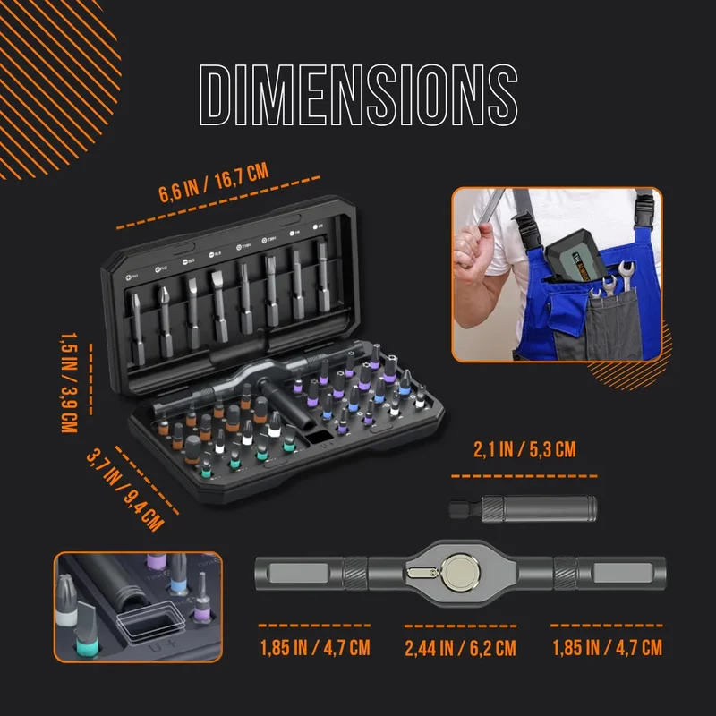 The Almighty Ratchet Wrench™ Set 42 in 1