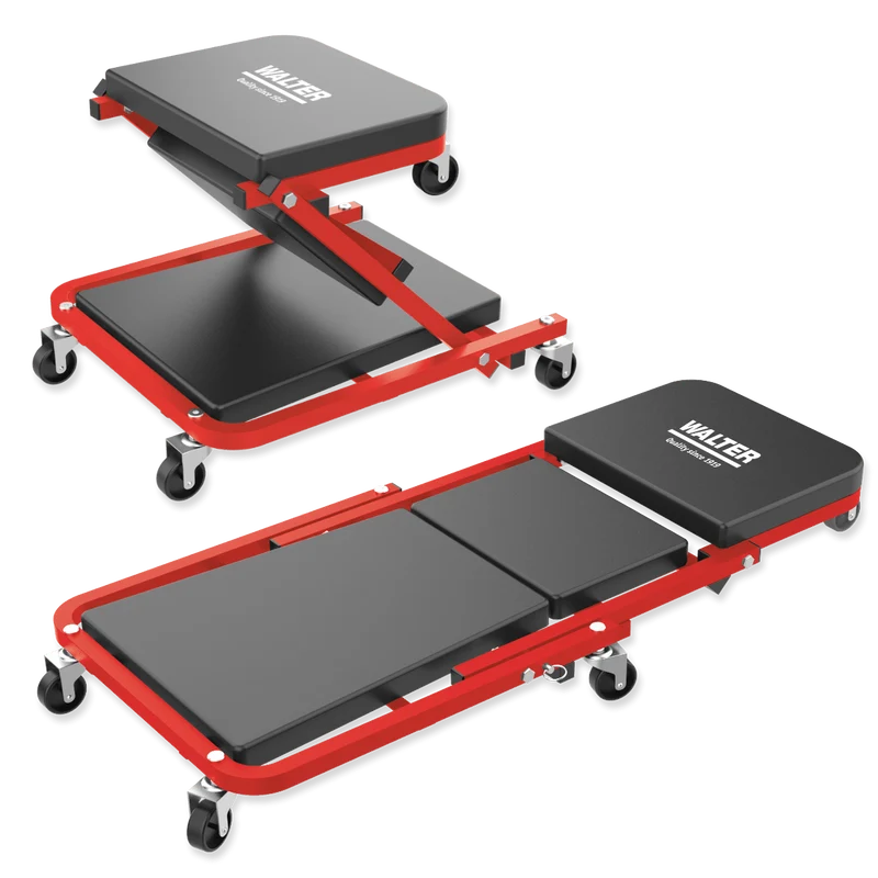 Montage Rollbrett und Werkstatthocker 2-in-1