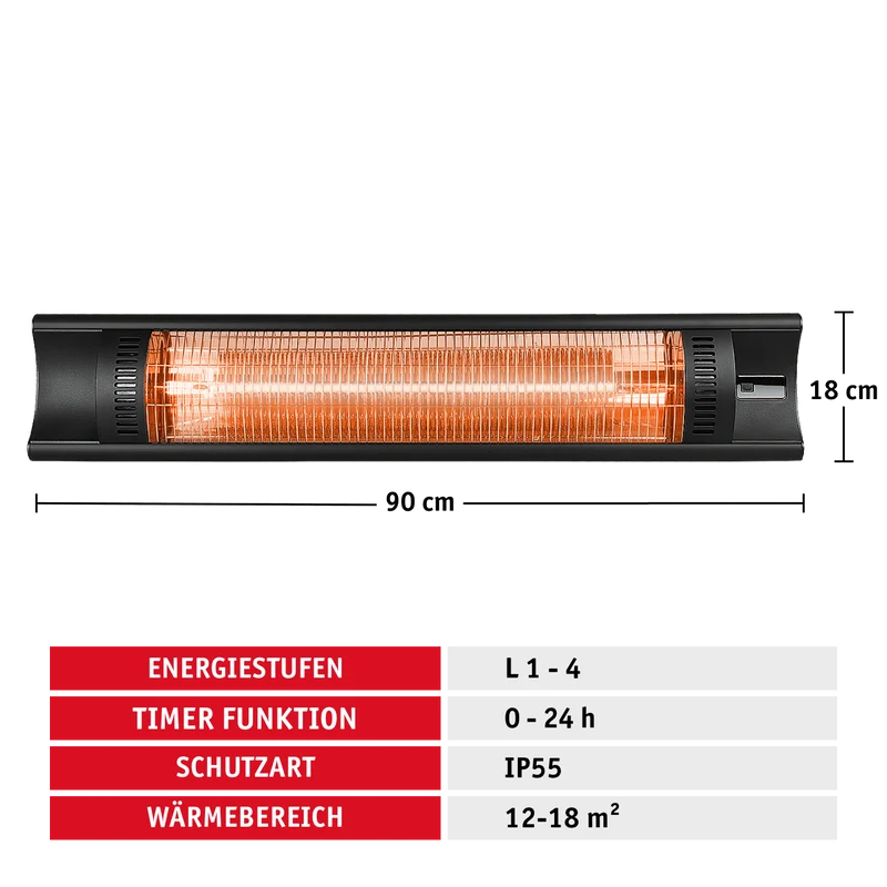 Infrarot Wandheizstrahler 2000 W