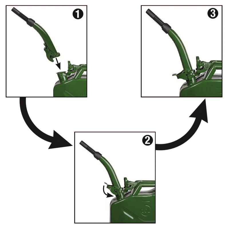 Benzinkanister mit Trichter Set 20 L 2-tlg.