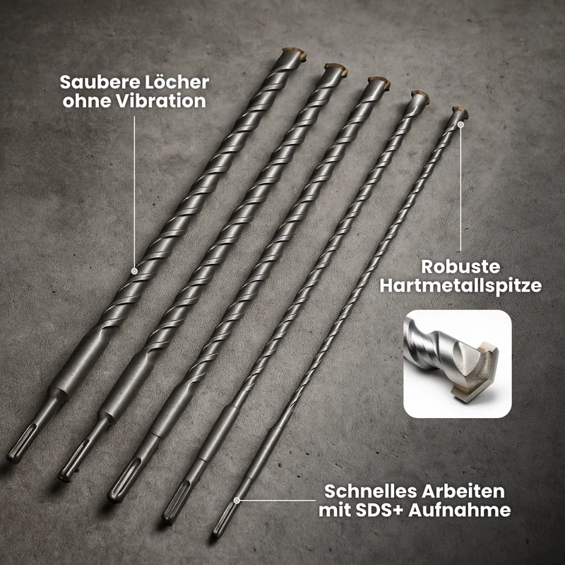 SDS Plus Bohrer-Set 5-tlg. 600 mm