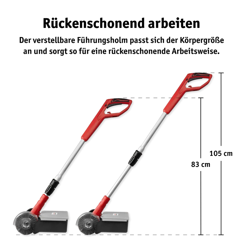 2in1 Fugenreiniger mit Fangbox
