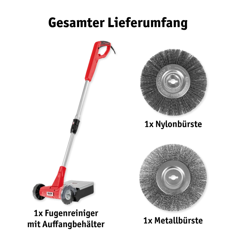 2in1 Fugenreiniger mit Fangbox
