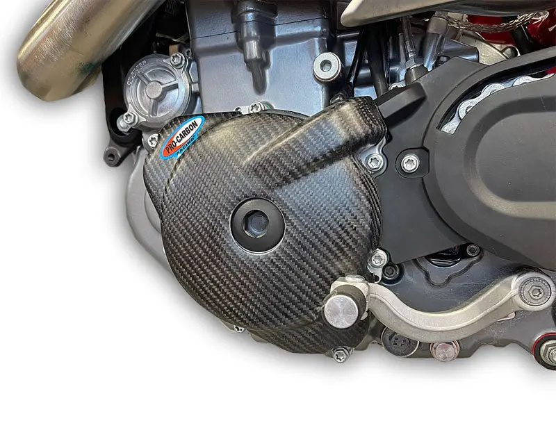 Carbon Motorschutz Zündungsseite Husqvarna 701 / KTM 690 Enduro R + SMC-R / GasGas 700 SM + ES